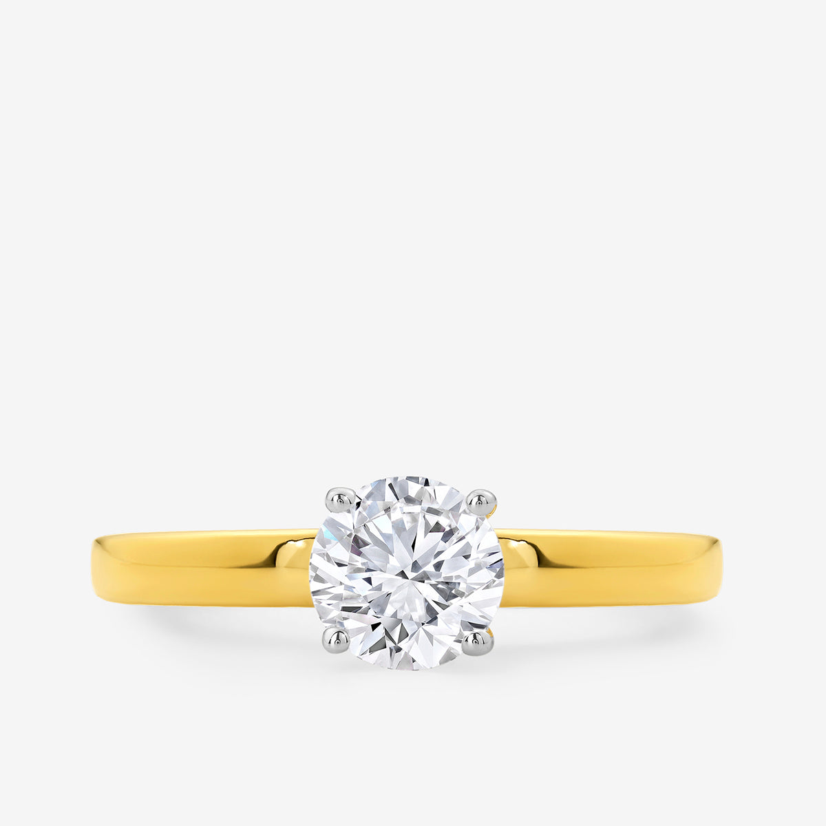 ELEGANT<span> Round Solitaire </span>RING