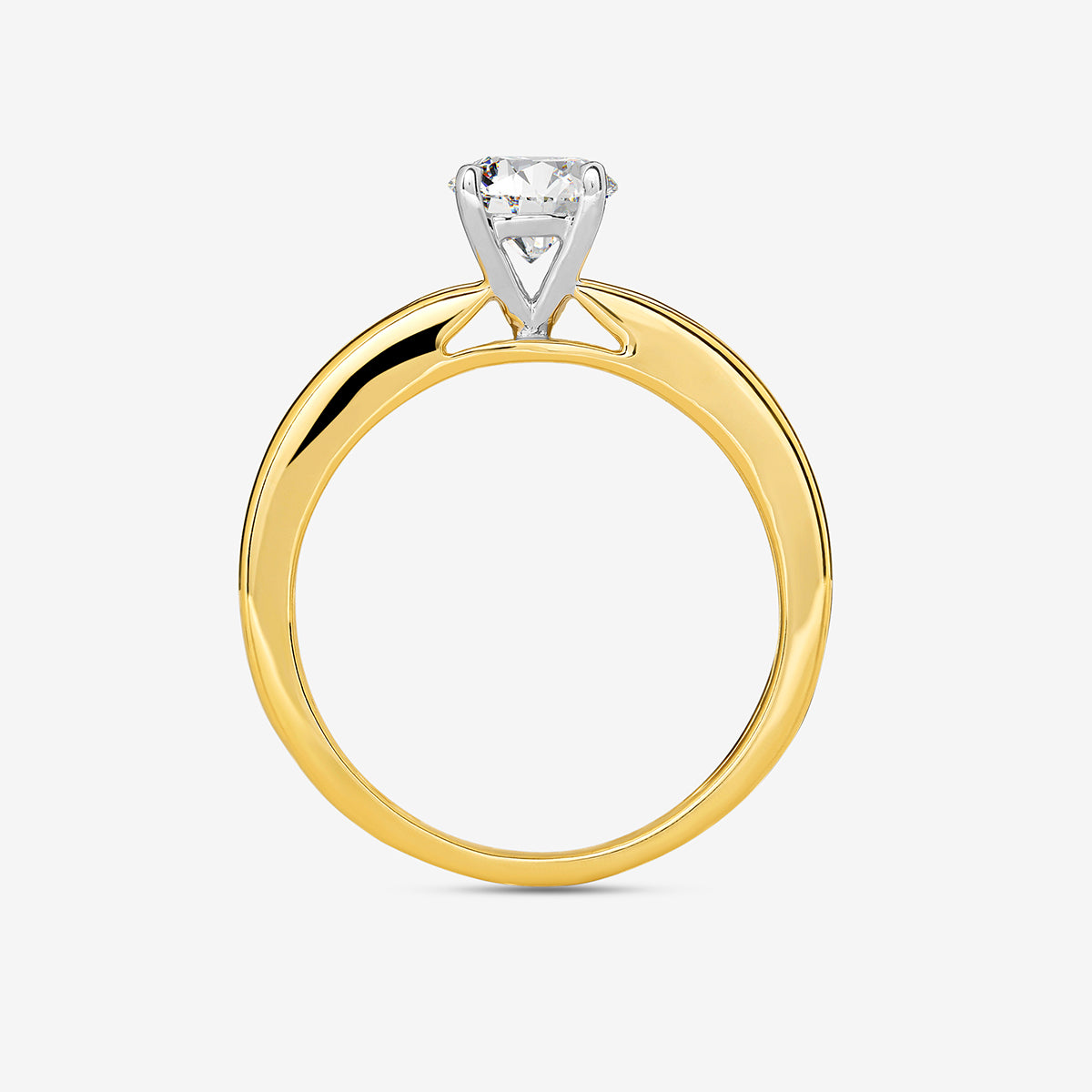 ELEGANT<span> Round Solitaire </span>RING