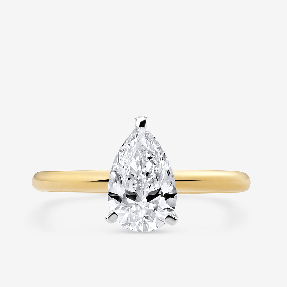 TIMELESS<span> Pear Solitaire </span>RING
