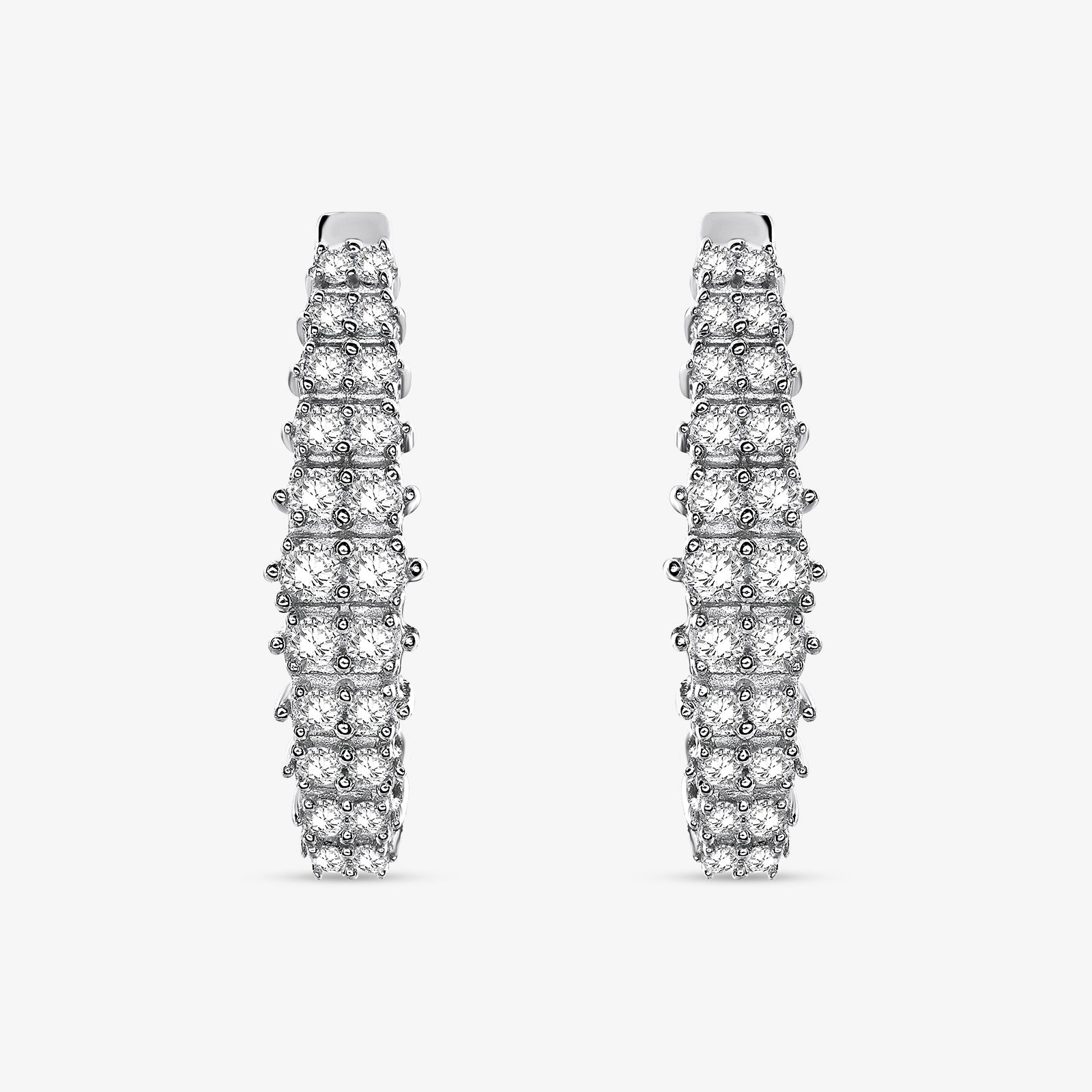 SPARKLING <span>Curved Hoop</span> EARRINGS