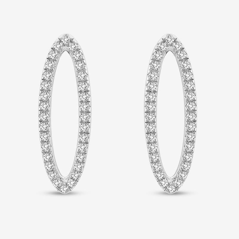 Pure Radiance Diamond Hoop Earrings