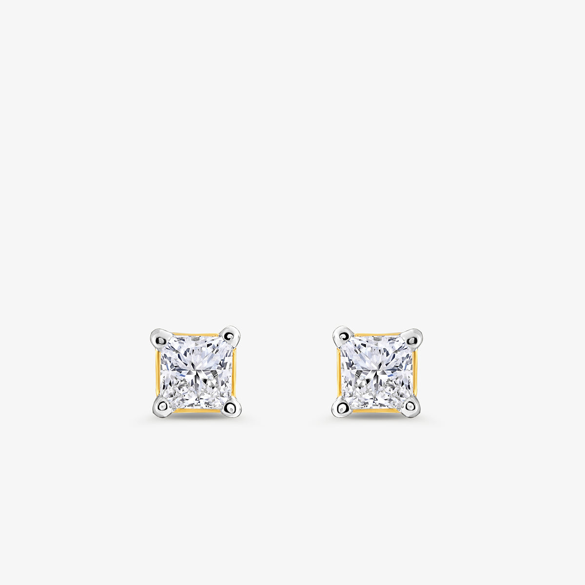 SQUARELUMIN<span> Solitaire Stud </span>EARRINGS