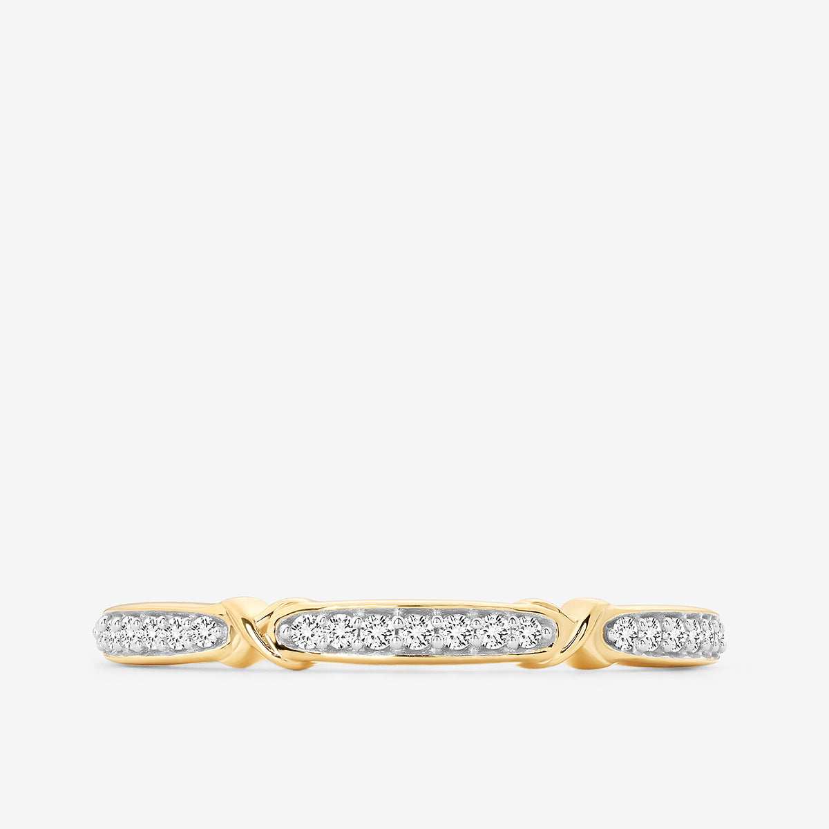 CRESCENT<span> Arc Diamond </span>RING