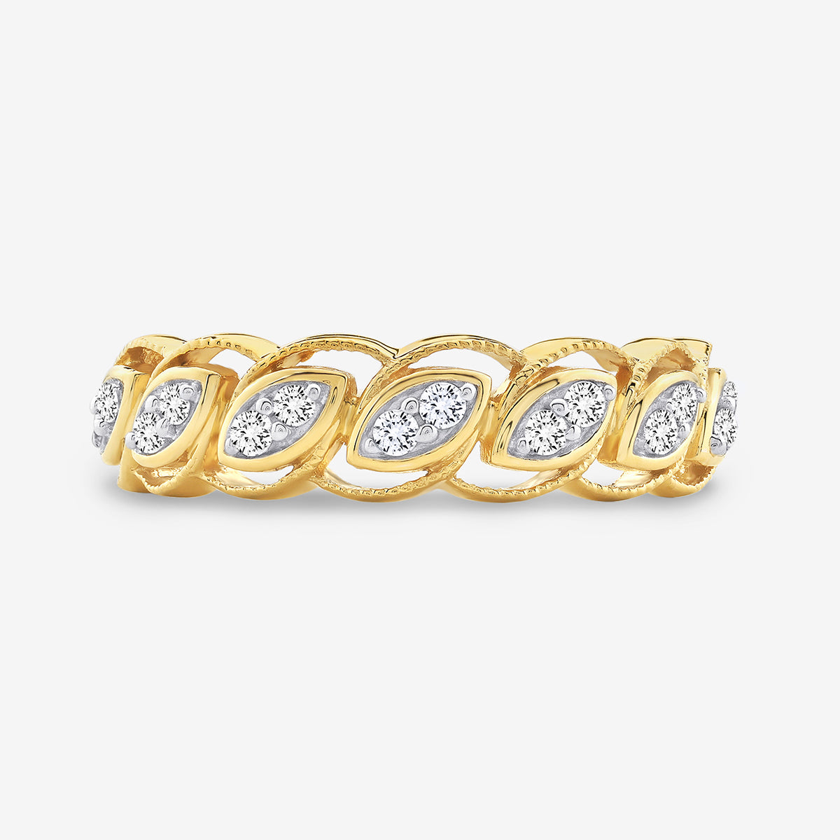 LEAF <span>Link Diamond </span>RING