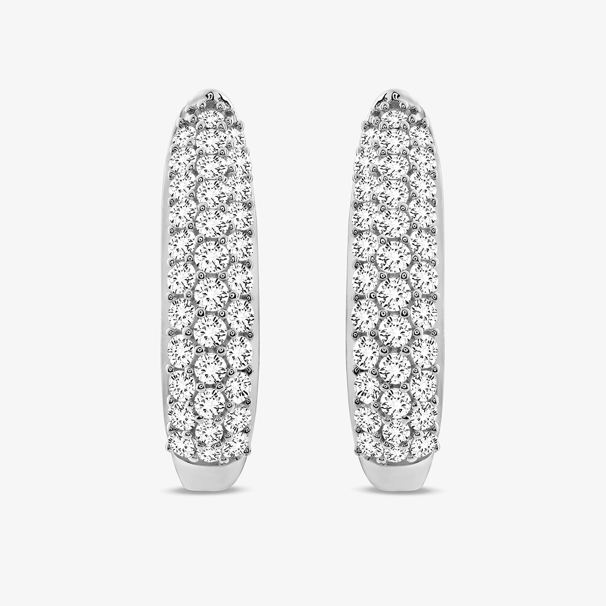 CELESTE<span> Curve Diamond Hoop </span>EARRINGS