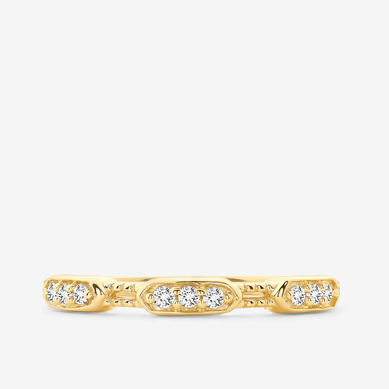 Trio Segment Diamond Ring