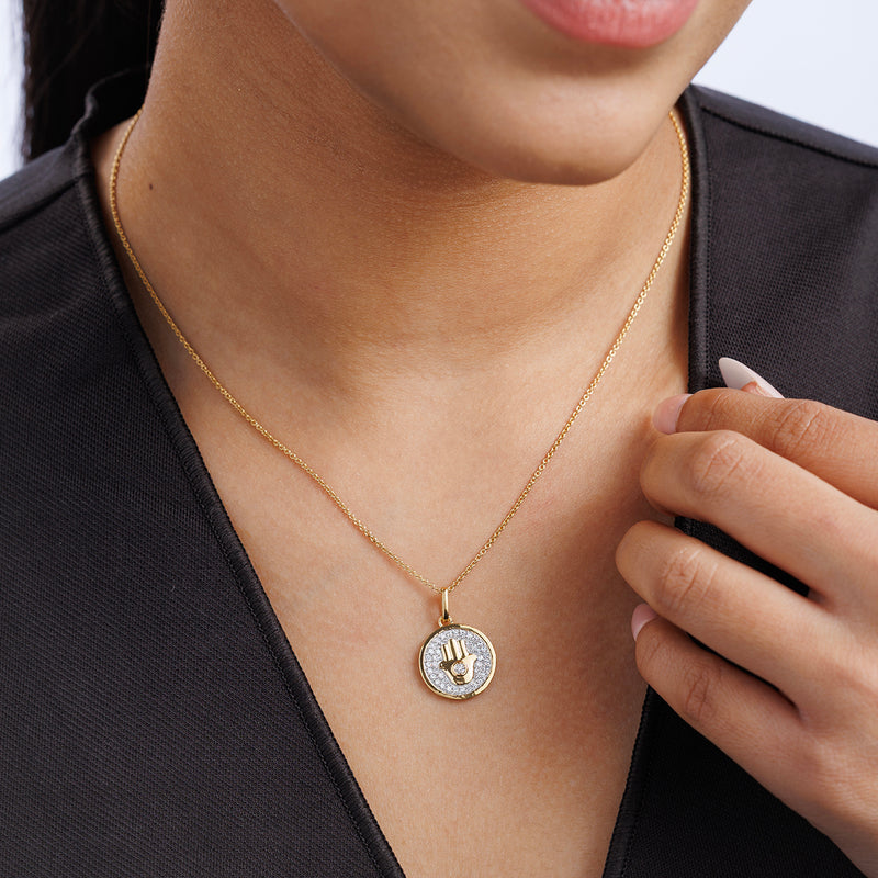Nazariya Halo Diamond Necklet