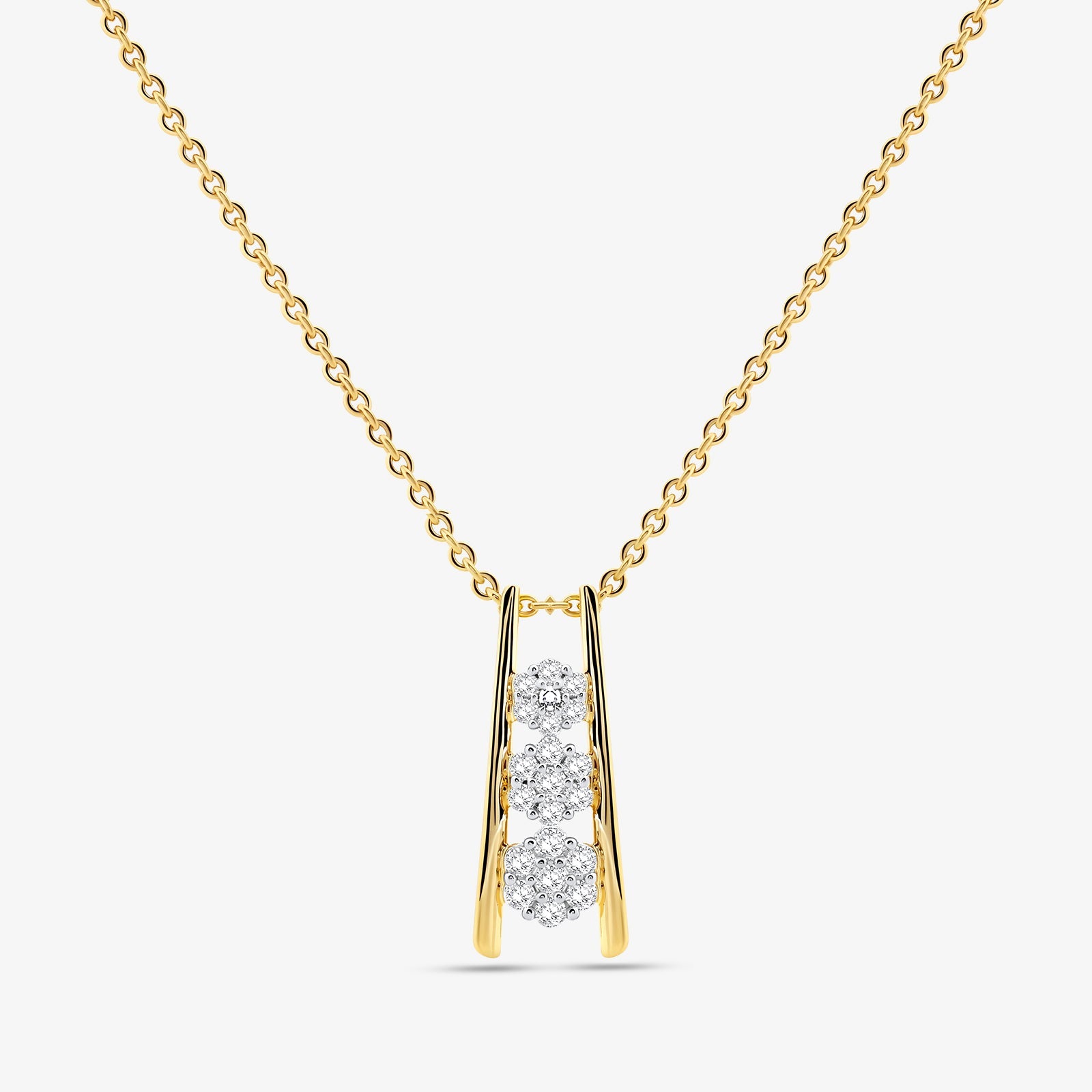 GEOMETRIC <span>Cluster</span> NECKLET