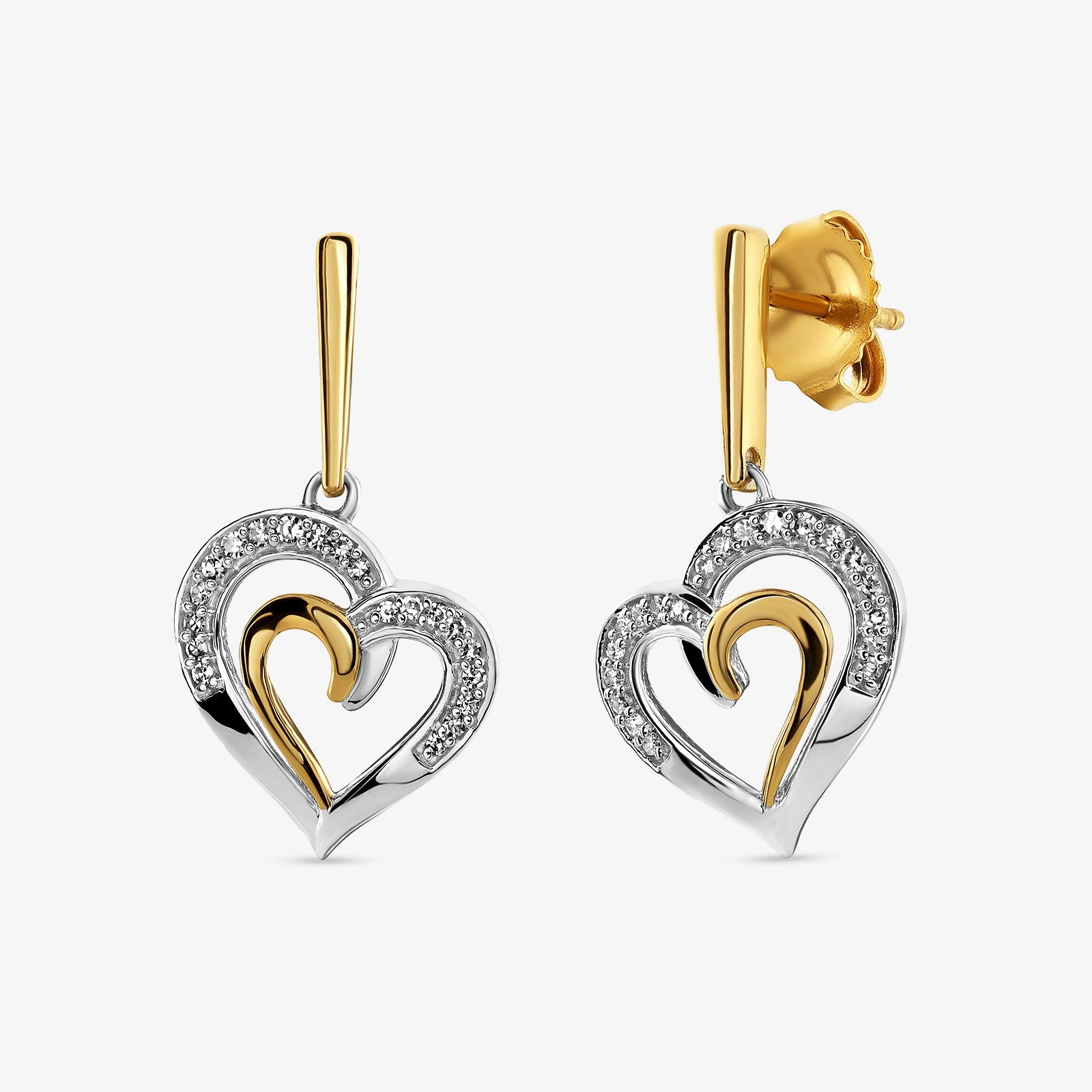 LINKED <span>In Love Heart</span> EARRINGS