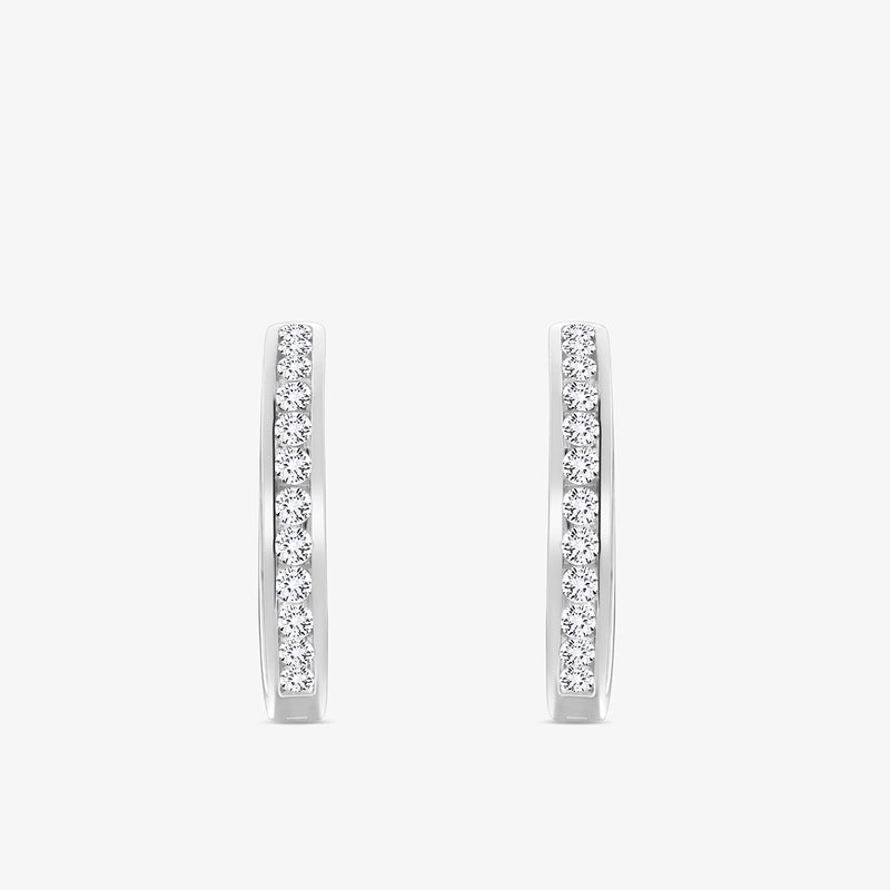 Timeless Spark Diamond Huggie Earrings