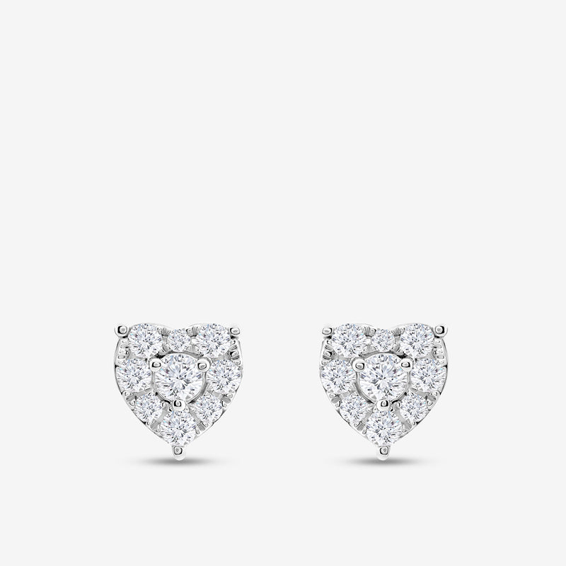 Keemti Jewels PURE Heart Stud Earrings add sparkling elegance and romance to any look.