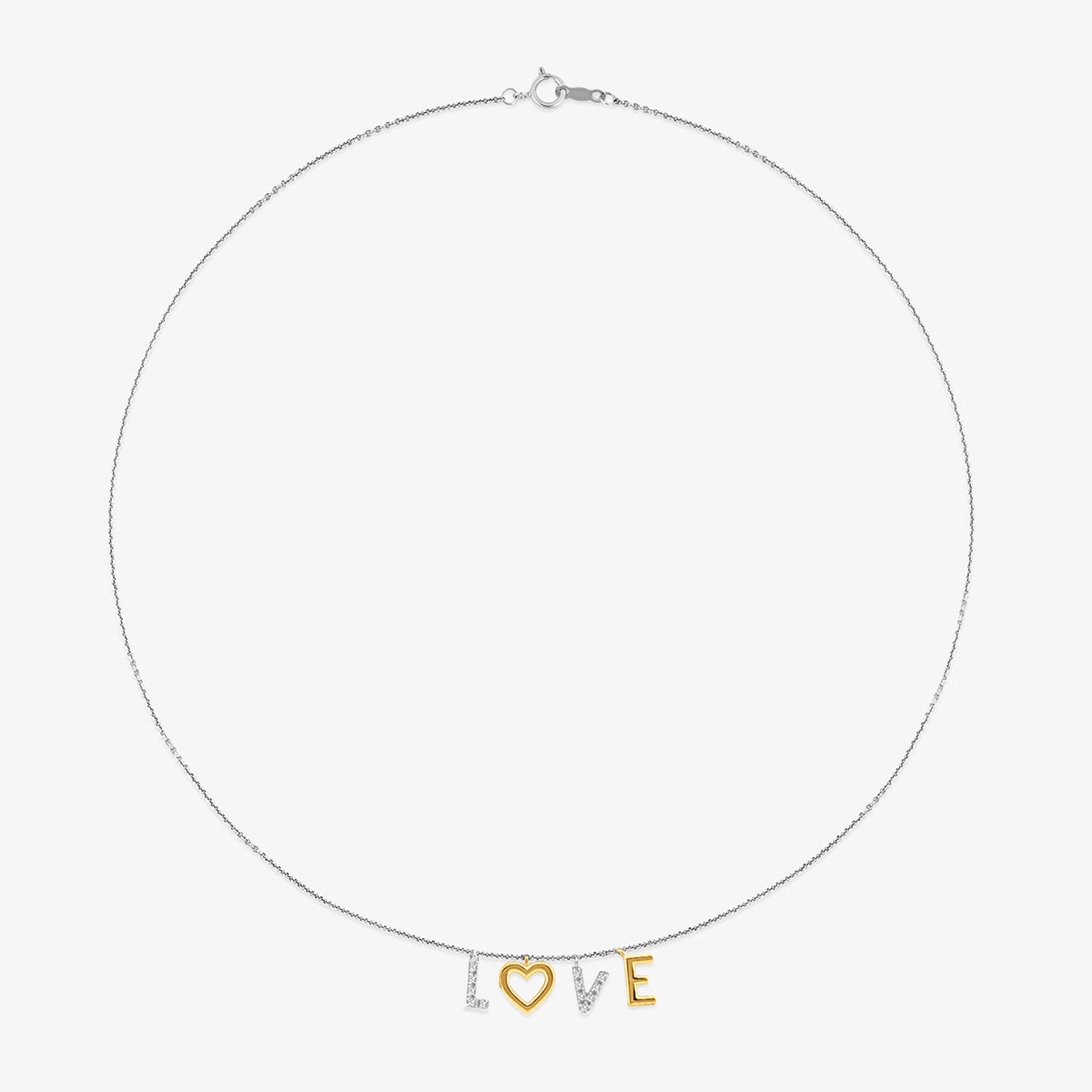 TWIN-TONE<span> Love Charm </span>NECKLACE