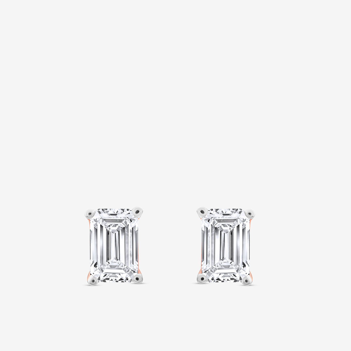 EMERALD<span> Solitaire Stud </span>EARRINGS
