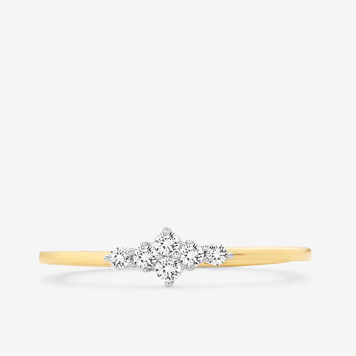 PETITE<span> Trio Cluster Diamond </span>RING