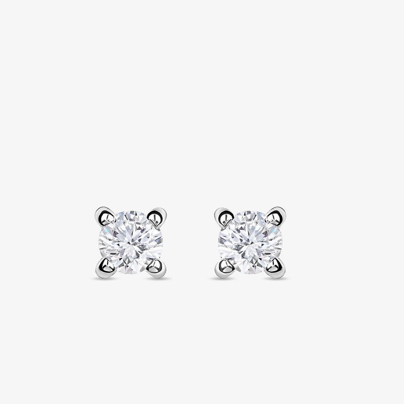 Timeless Solitaire Stud Earrings