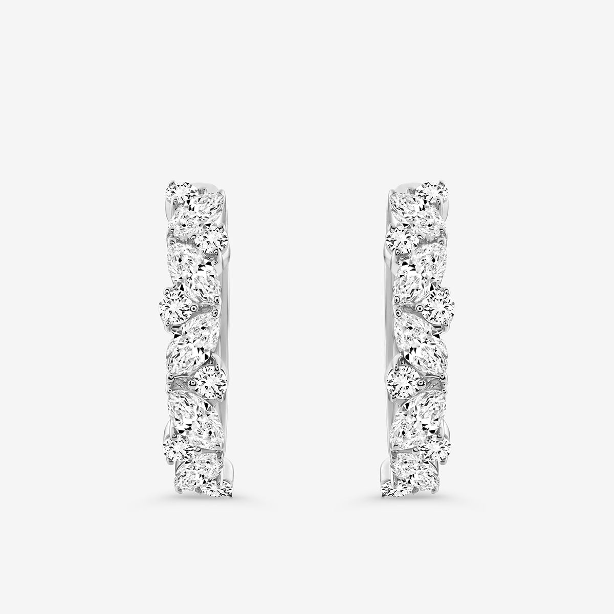 PRISM <span>Edge Diamond Hoop</span> EARRINGS