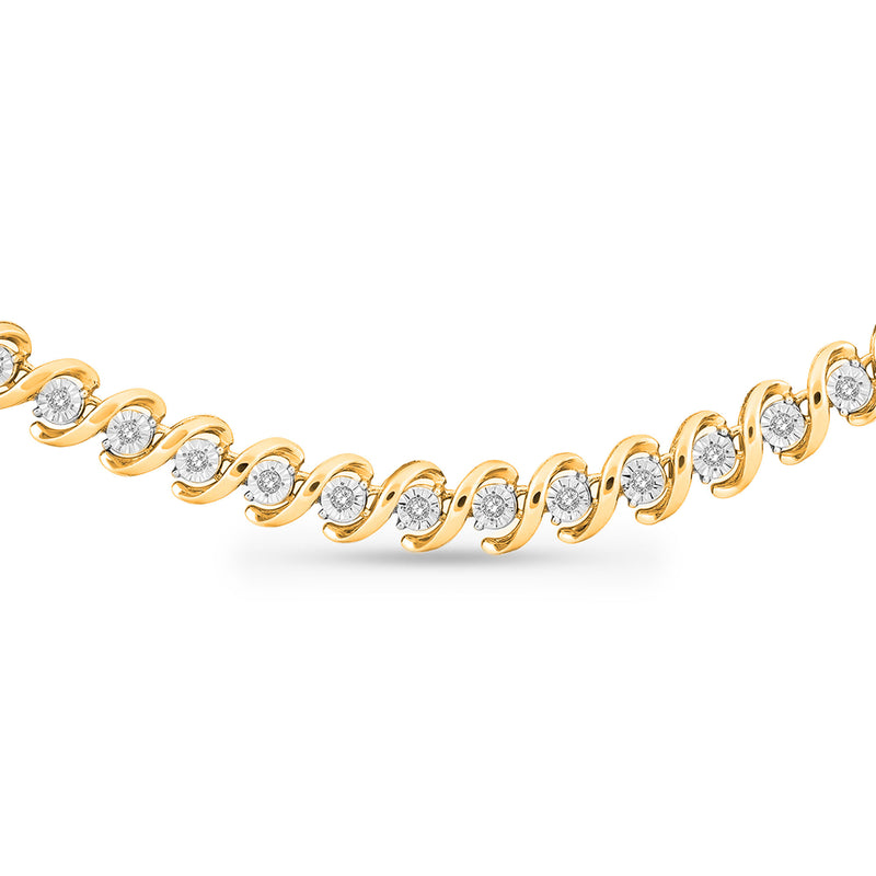 Split Link Chain Diamond Necklet