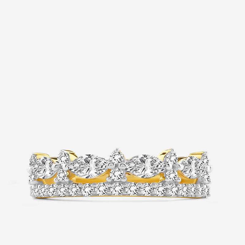 Oval Cluster Diamond Ring