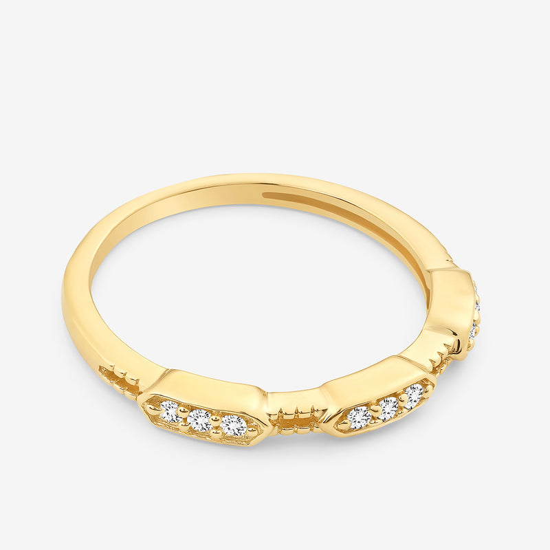 Trio Segment Diamond Ring