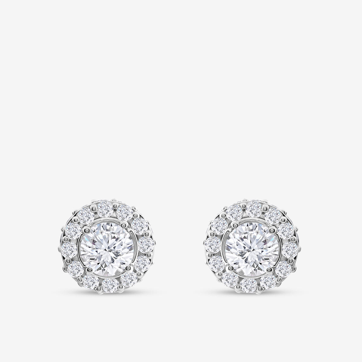 HALOLUXE<span> Solitaire Stud </span>EARRINGS