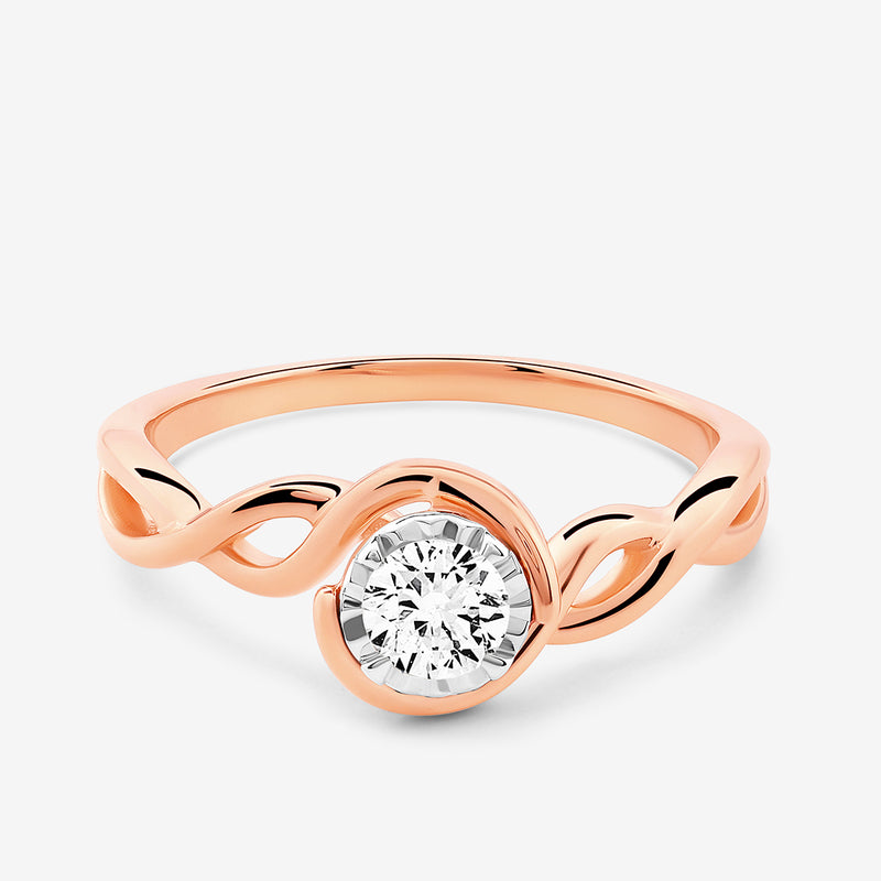 Swirl Of Promise Diamond Ring
