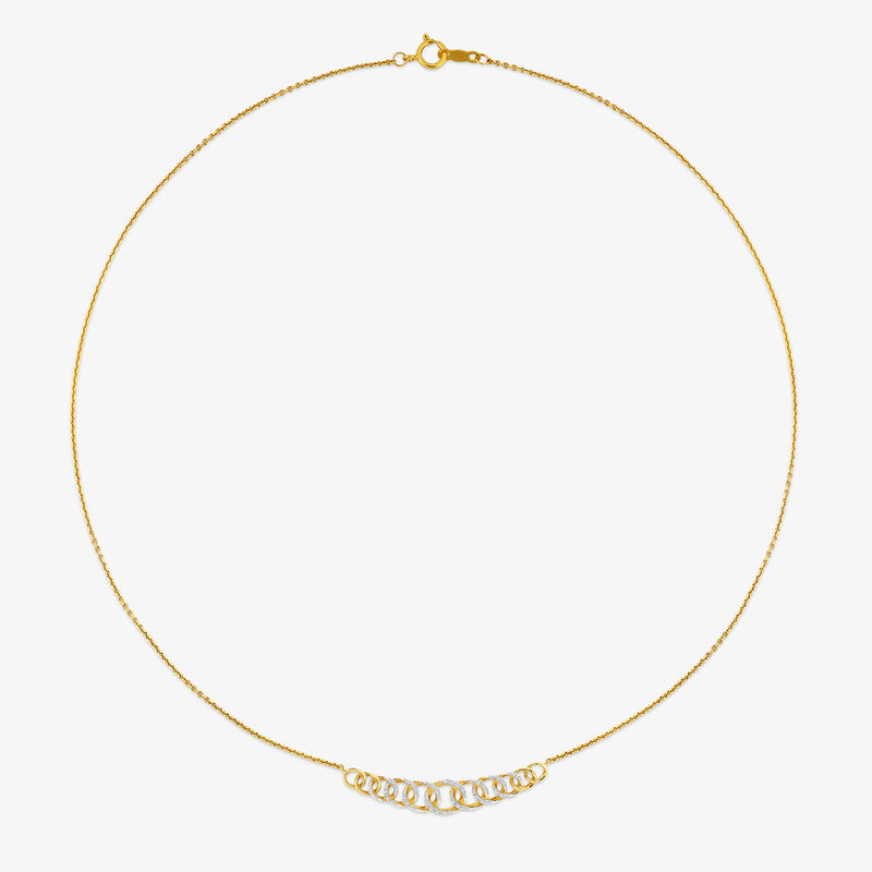 Twirl Crest Diamond Necklet