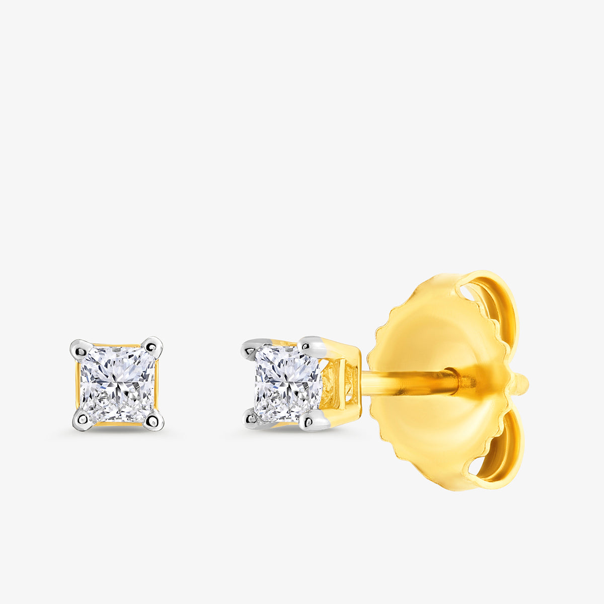 SQUARELUMIN<span> Solitaire Stud </span>EARRINGS