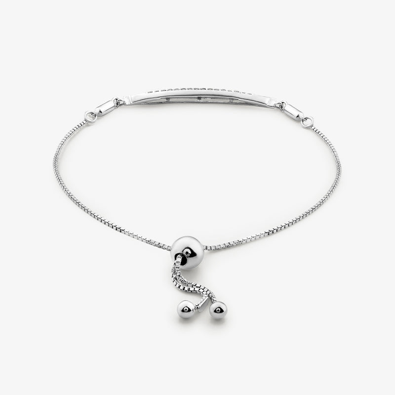ADJUSTABLE<span> Helix Diamond</span> BRACELET - Side View