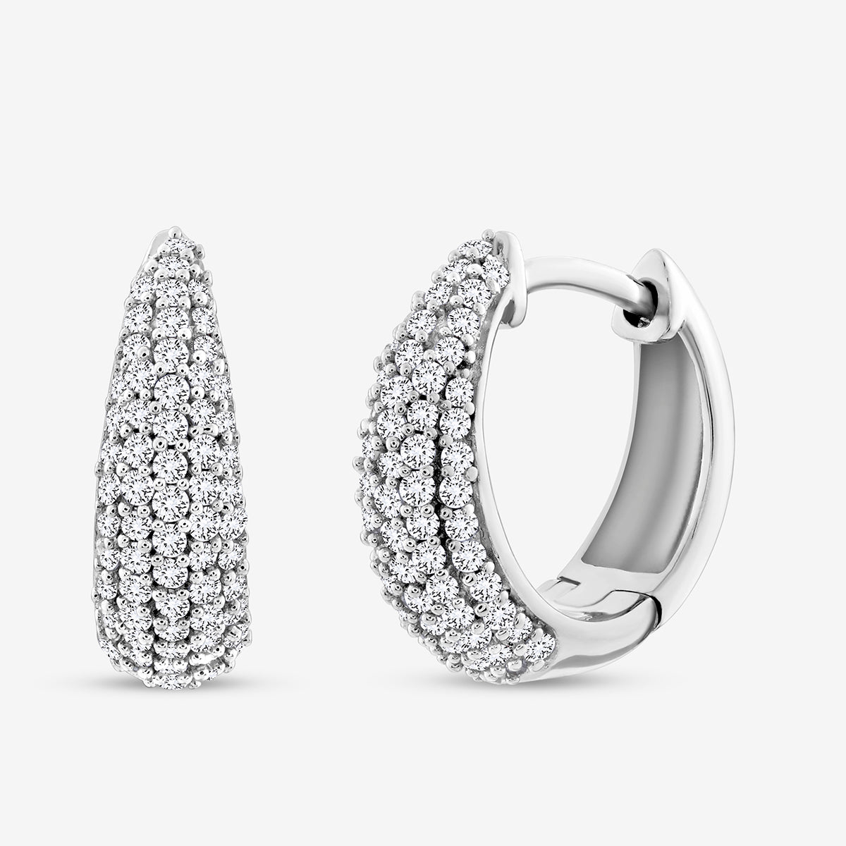 SOLACE<span> Curve Diamond Hoop</span> EARRINGS