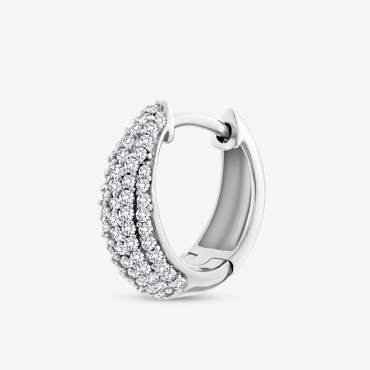 SOLACE<span> Curve Diamond Hoop</span> EARRINGS