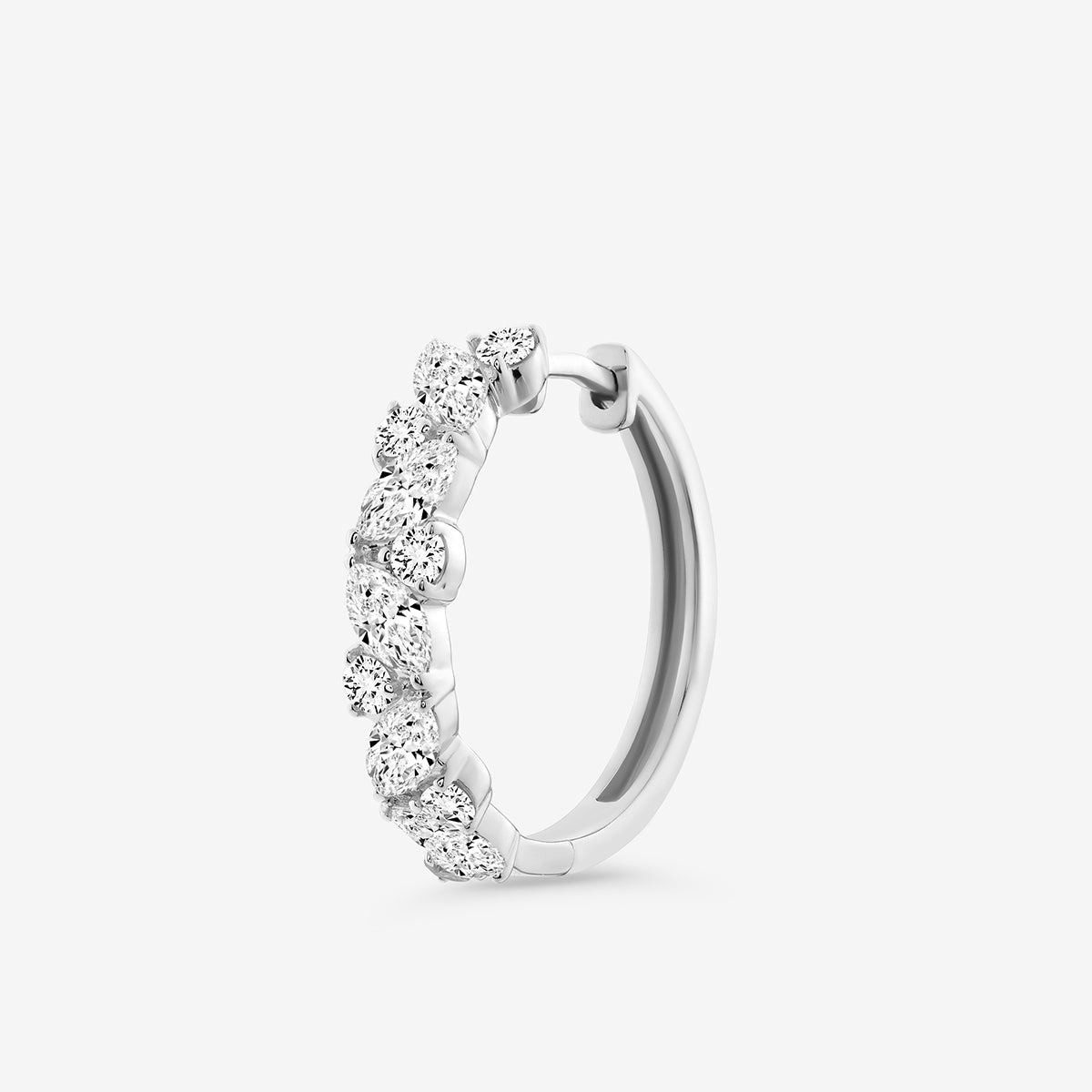PRISM <span>Edge Diamond Hoop</span> EARRINGS