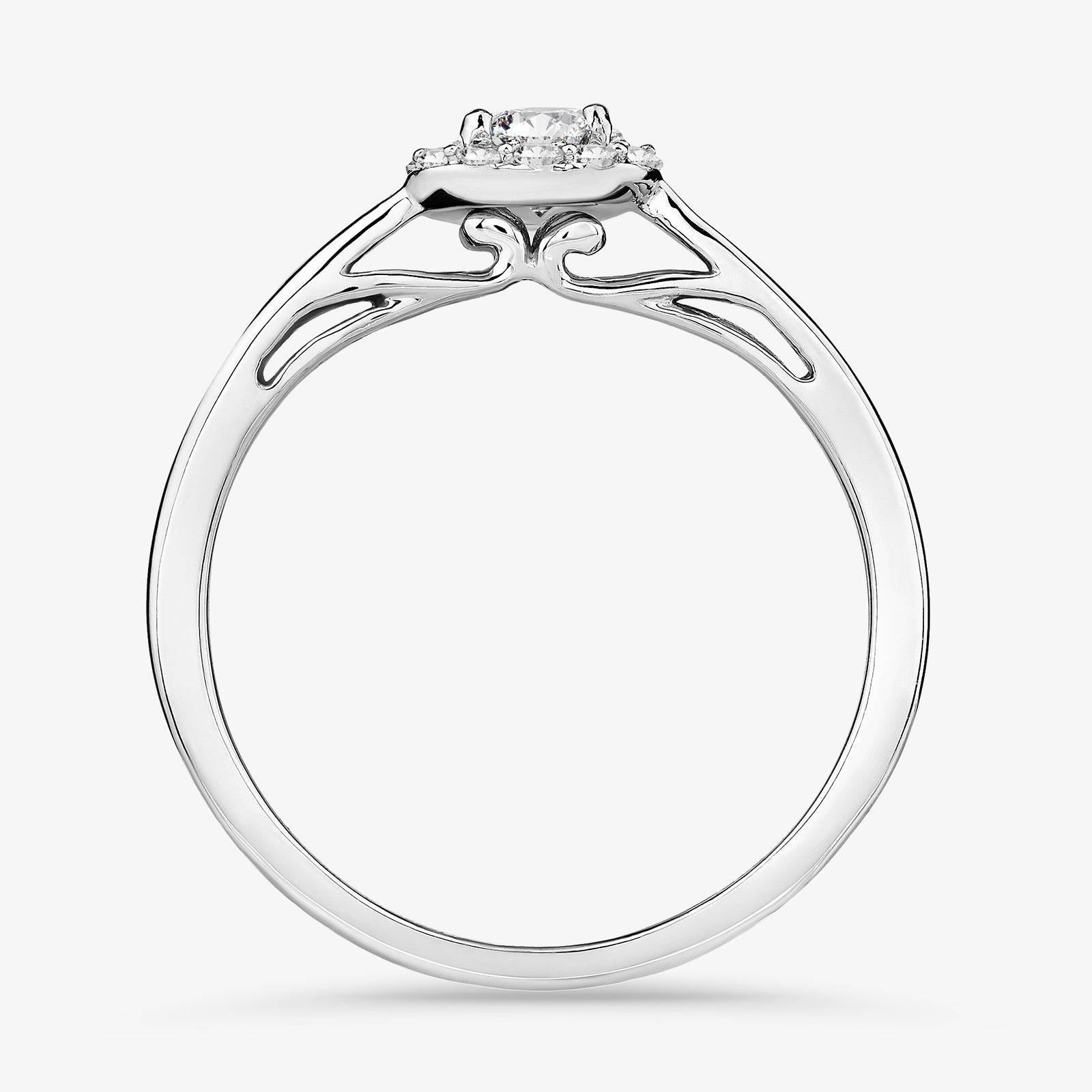 CLASSIC <span>Halo Solitaire</span> RING