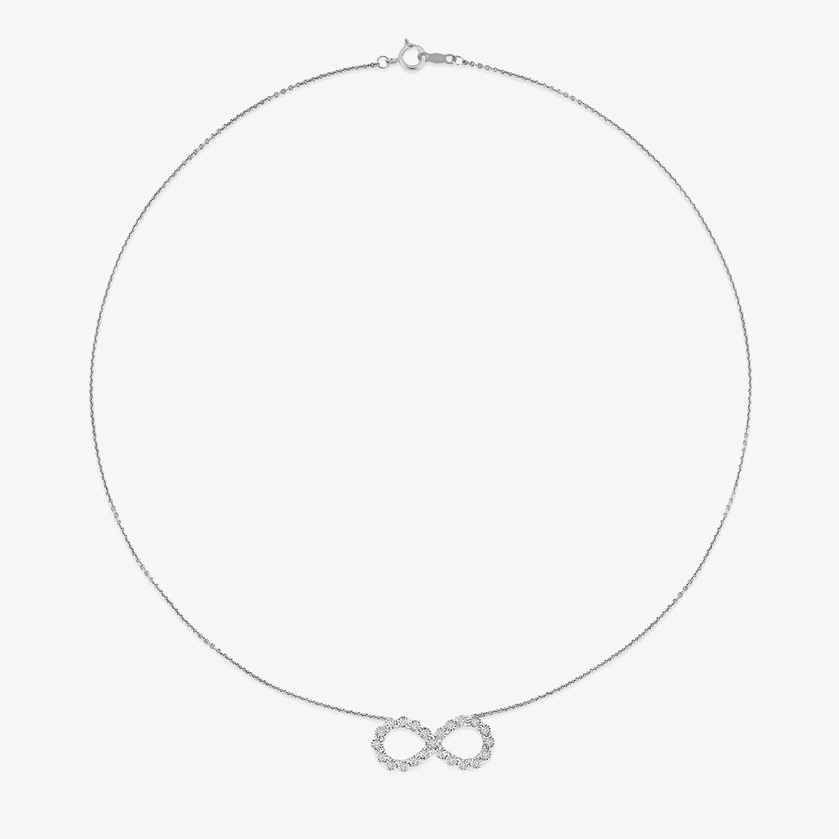 Keemti Jewels' FOREVER Embrace Infinity NECKLET adds everyday elegance with its sparkling diamond design.