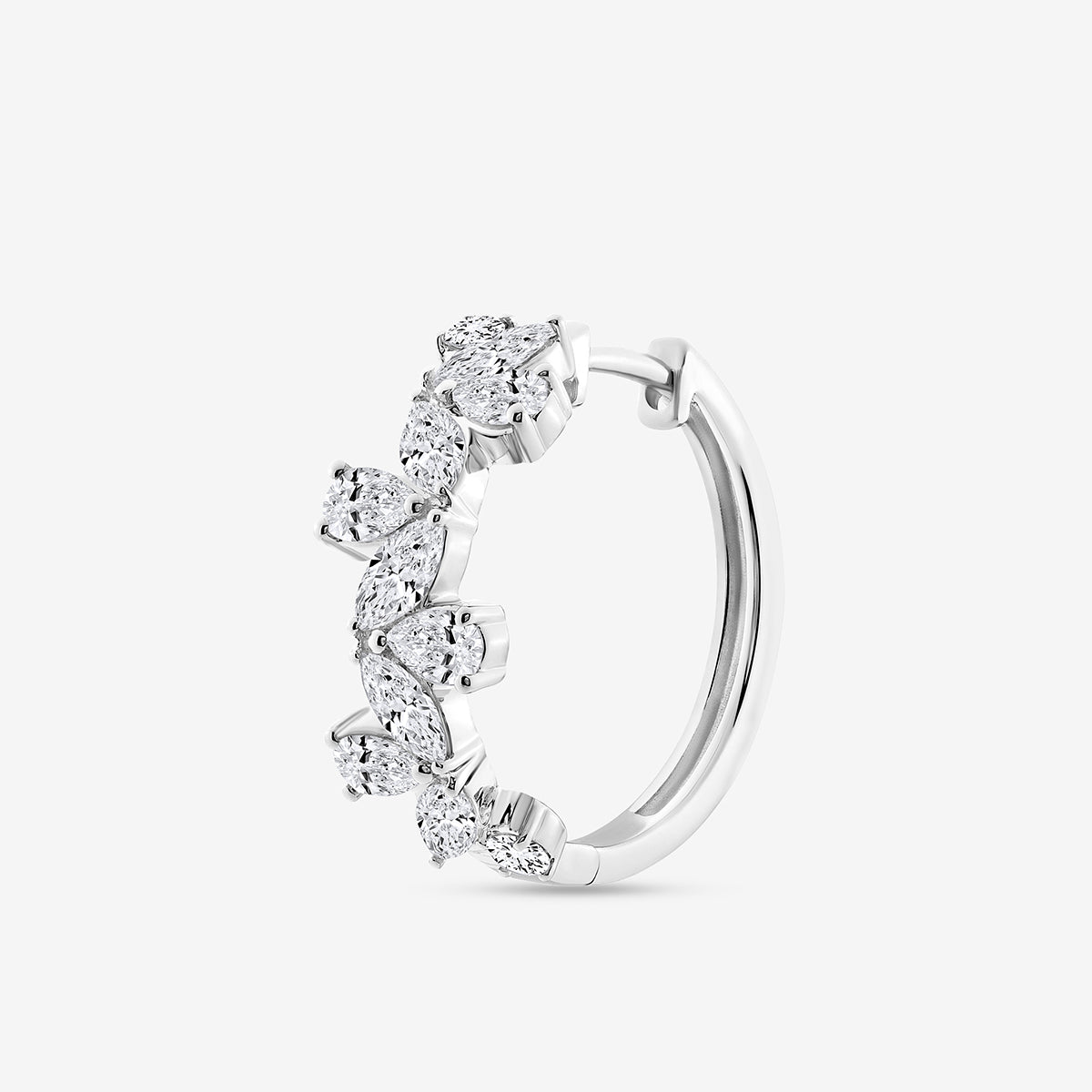 CELESTE<span> Vine Diamond Huggie </span>EARRINGS