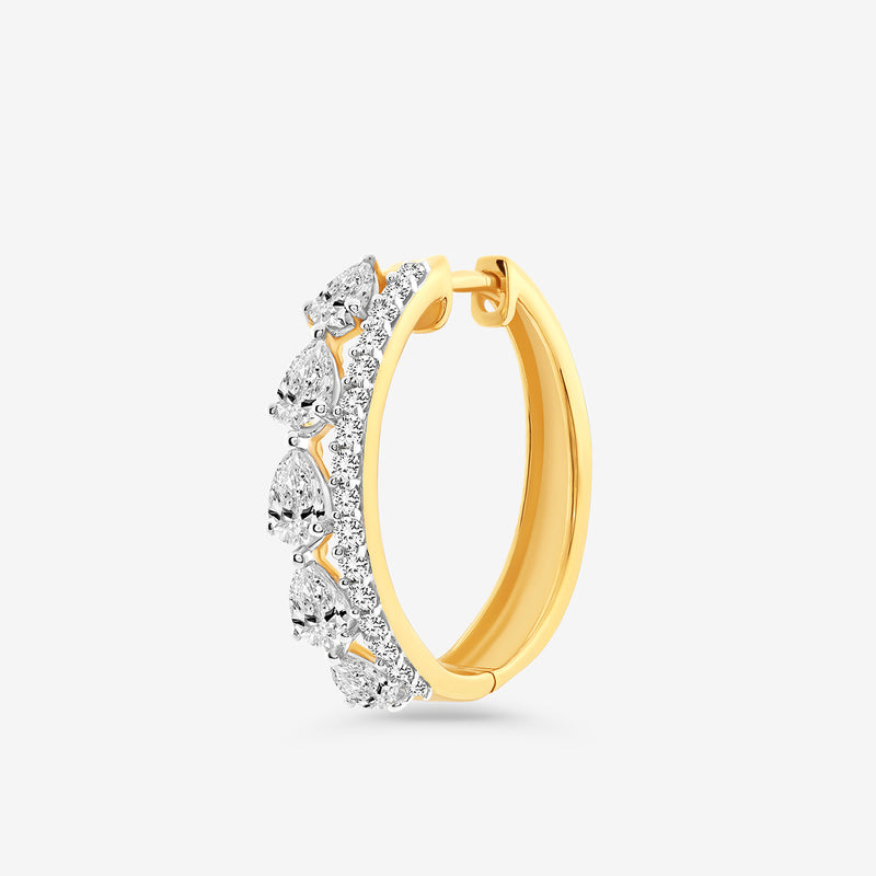 Urban Shine Diamond Huggie Earring