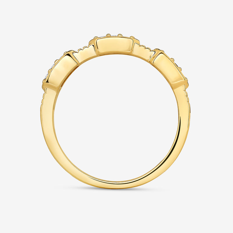 Trio Segment Diamond Ring
