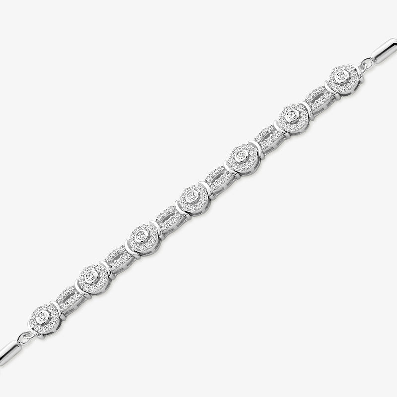 Circle Strand Symphony Diamond Bracelet