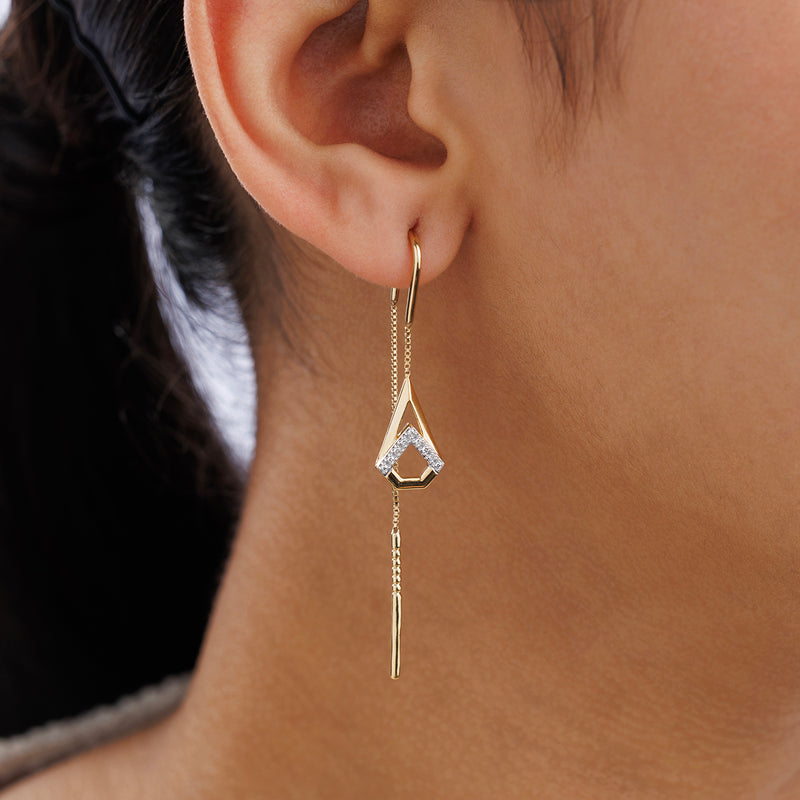 Urban Triangle Sui Dhaga Earrings