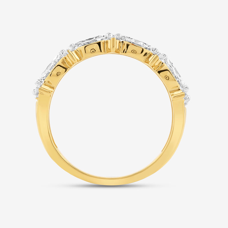 Oval Cluster Diamond Ring