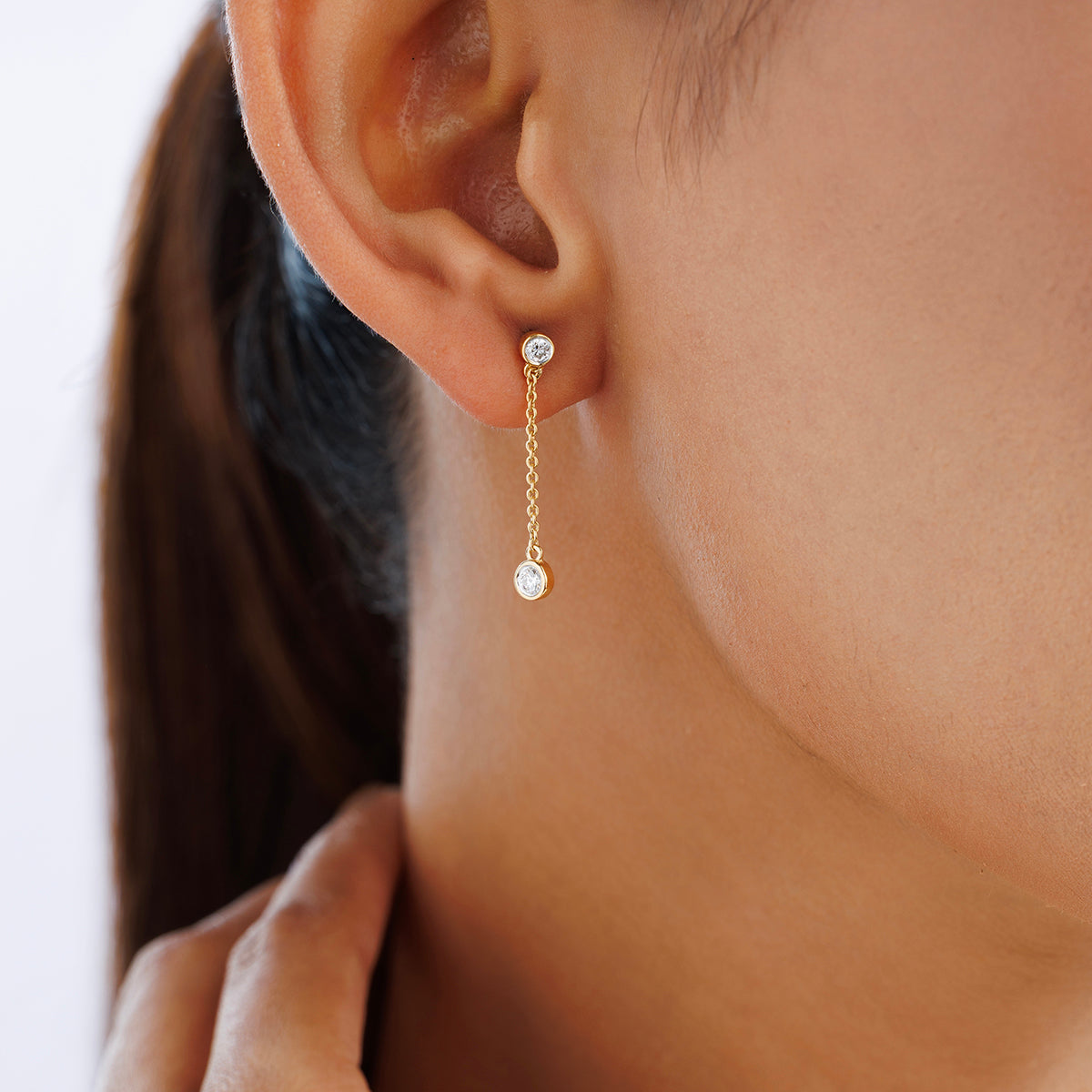 SHIMMER <span>Trail Diamond Dangler </span>EARRINGS