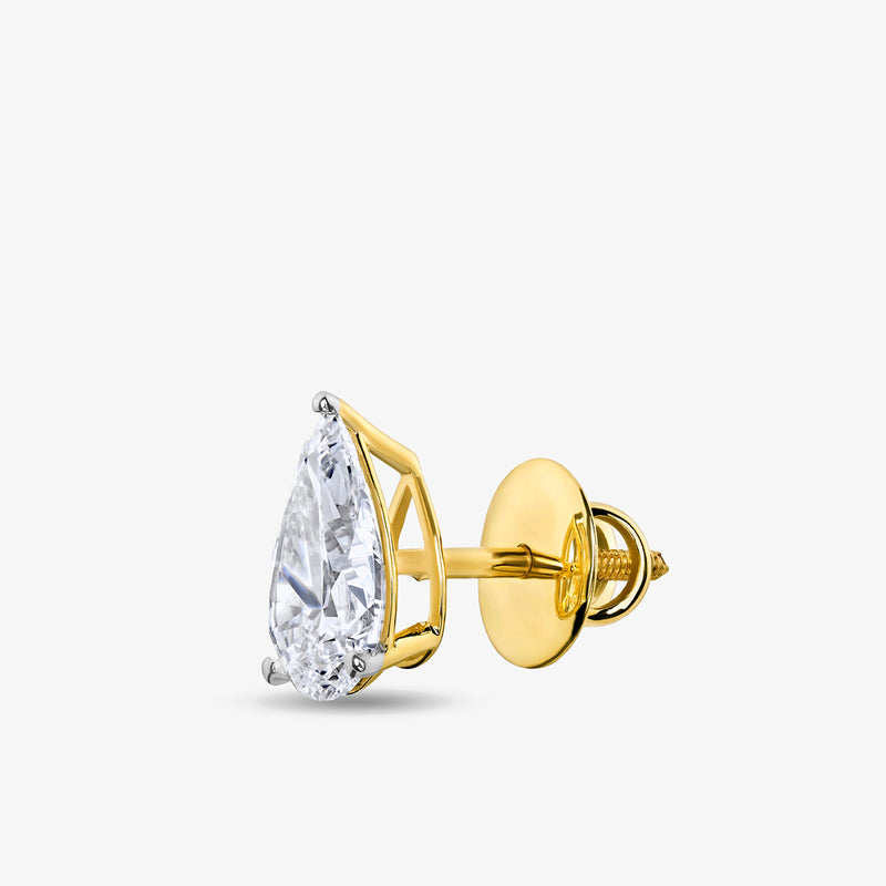 Pearluxe Solitaire Stud Earrings