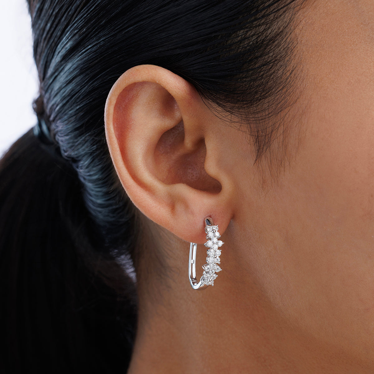 NOVA<span>Bloom Diamond Hoop</span> EARRINGS