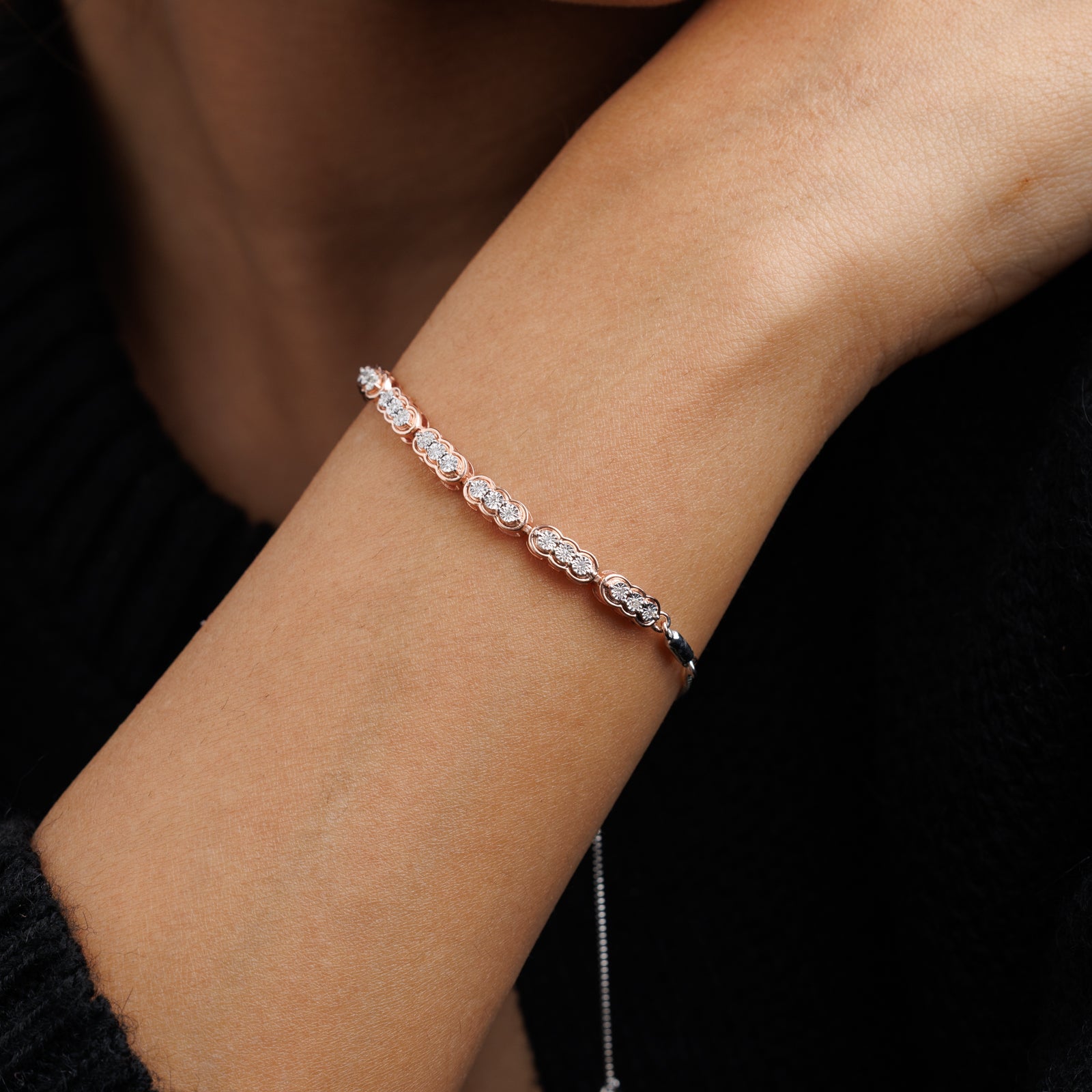 INFINITY <span>Weave Diamond Bolo</span> BRACELET