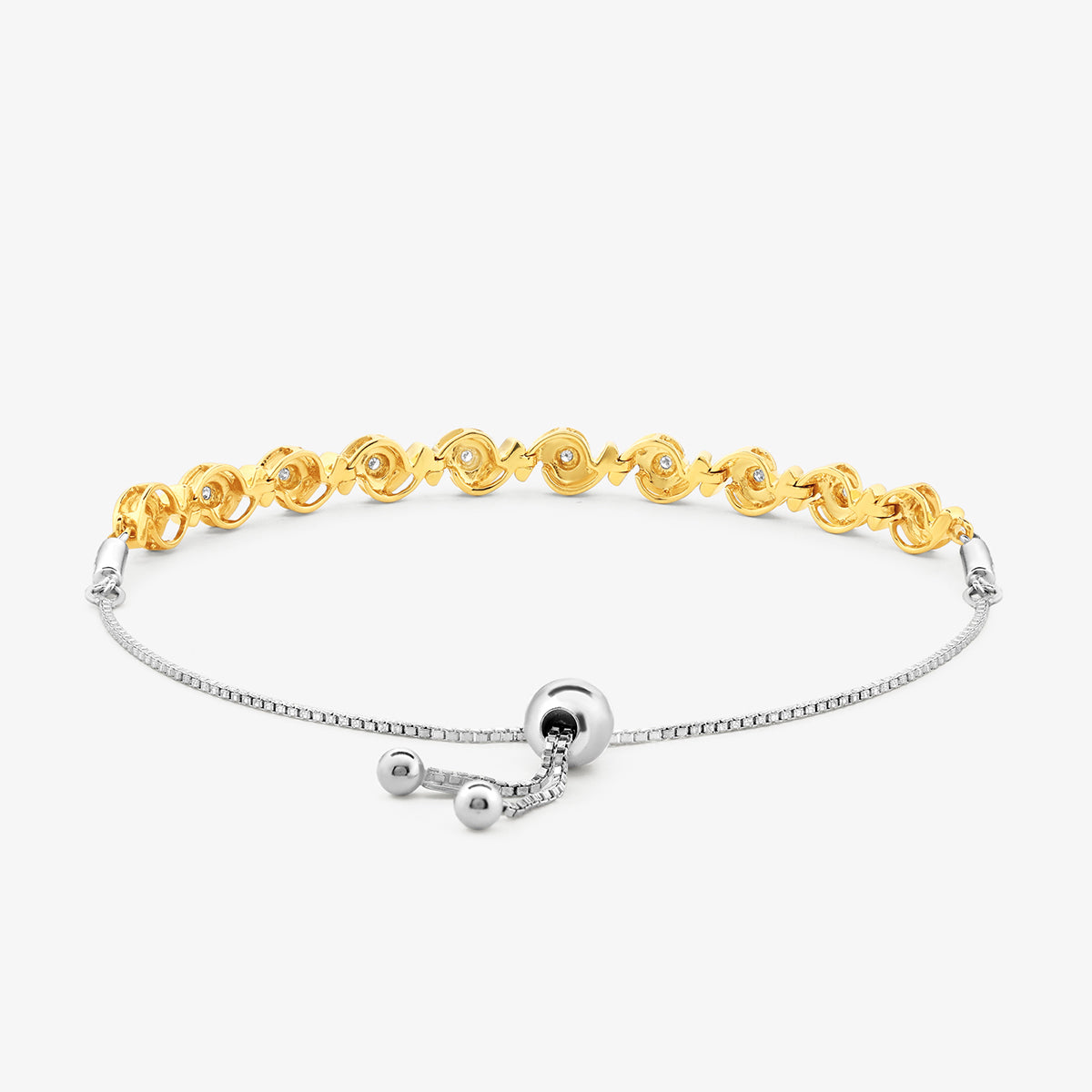 Fusion Loop Adjustable Diamond Bracelet