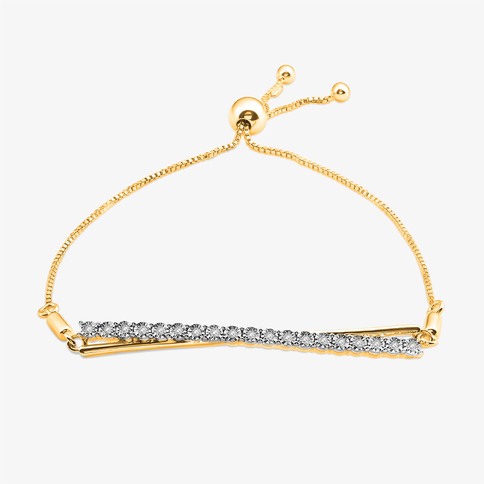 Asymmetric Spark Bolo Bracelet