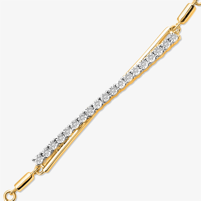 Asymmetric Spark Bolo Bracelet