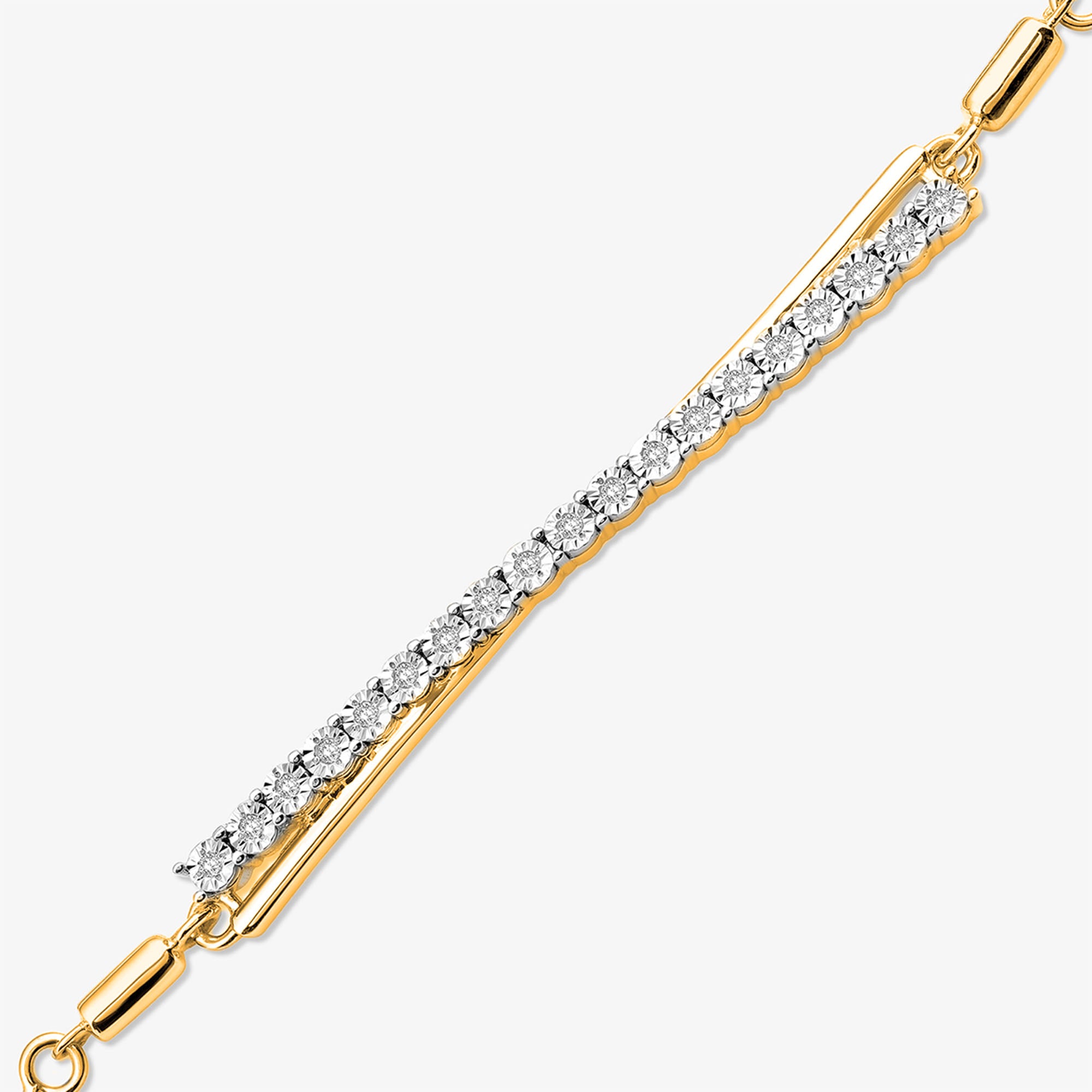 Asymmetric Spark Bolo Bracelet