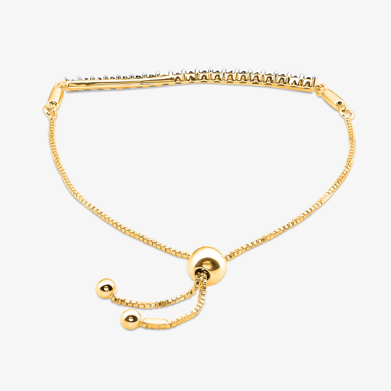Asymmetric Spark Bolo Bracelet