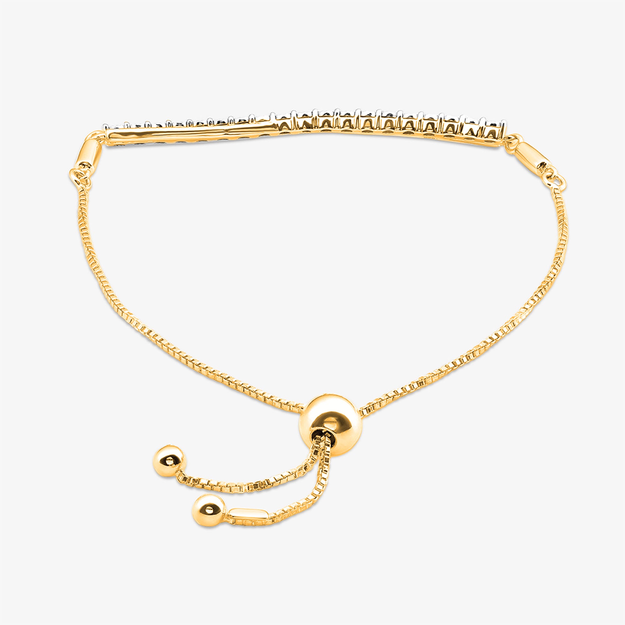 Asymmetric Spark Bolo Bracelet