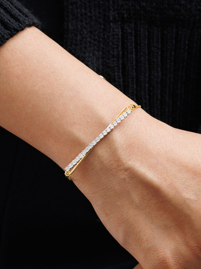 Asymmetric Spark Bolo Bracelet - keemti jewels